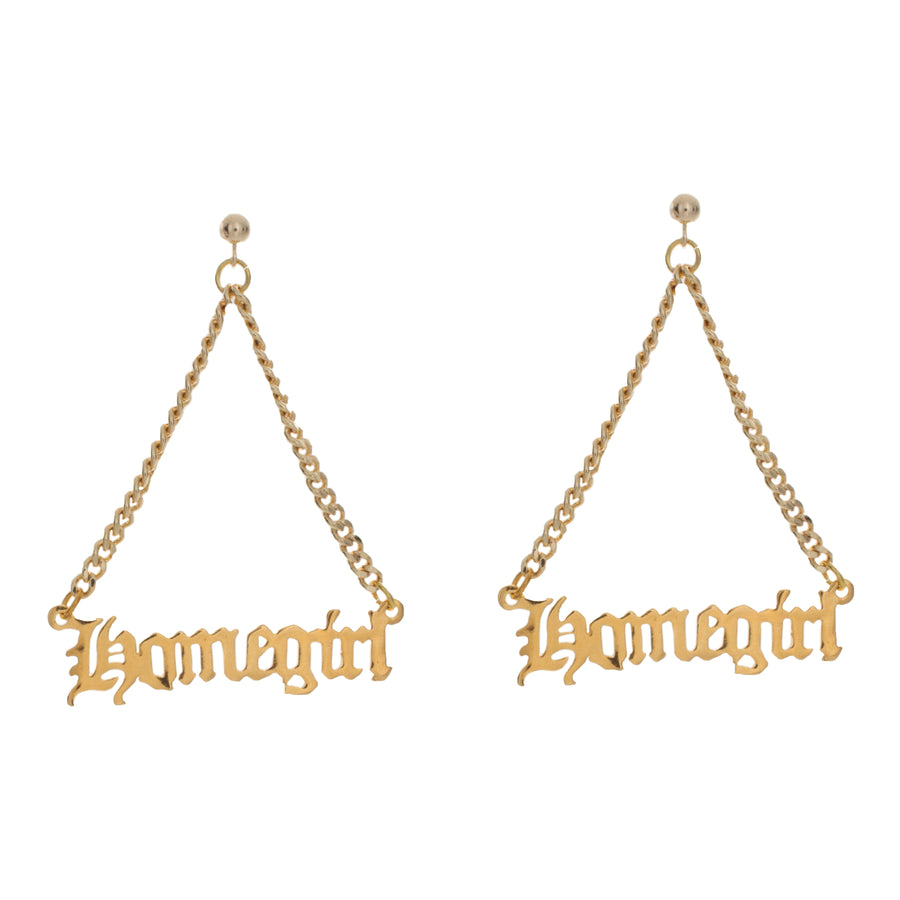 Homegirl Nameplate Earrings