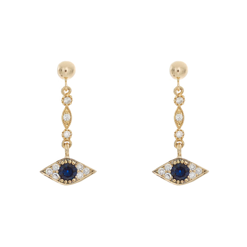 Mini Evil Eye Earrings