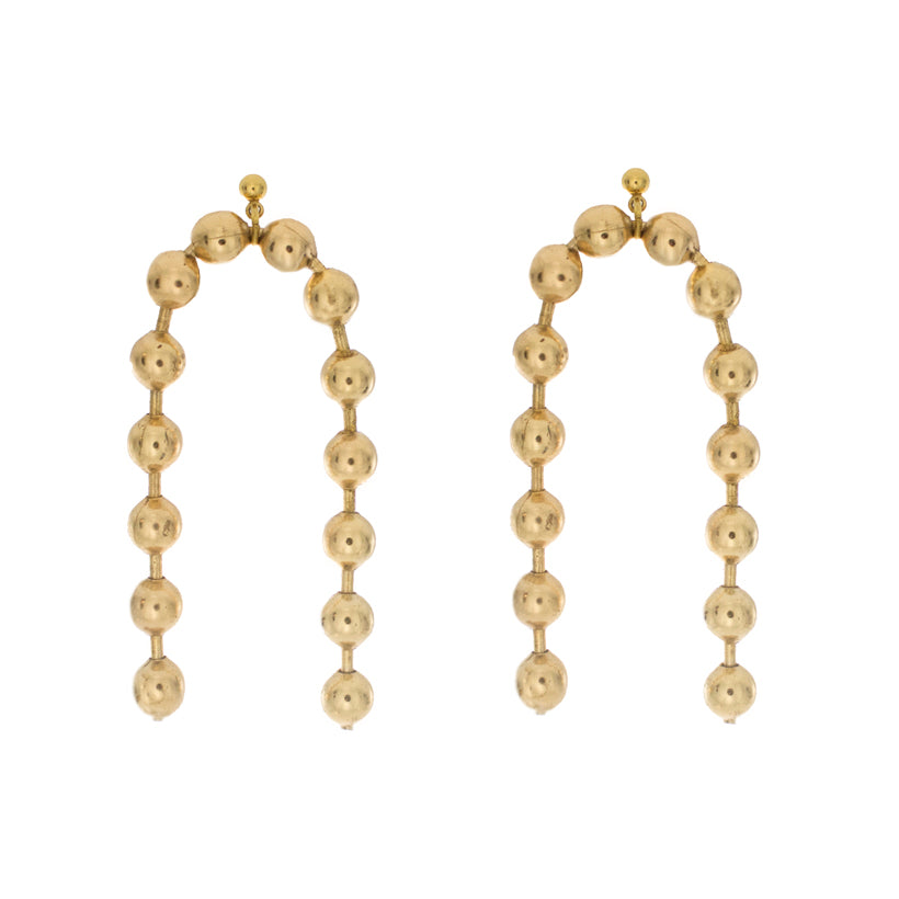 Ball Chain U Earring