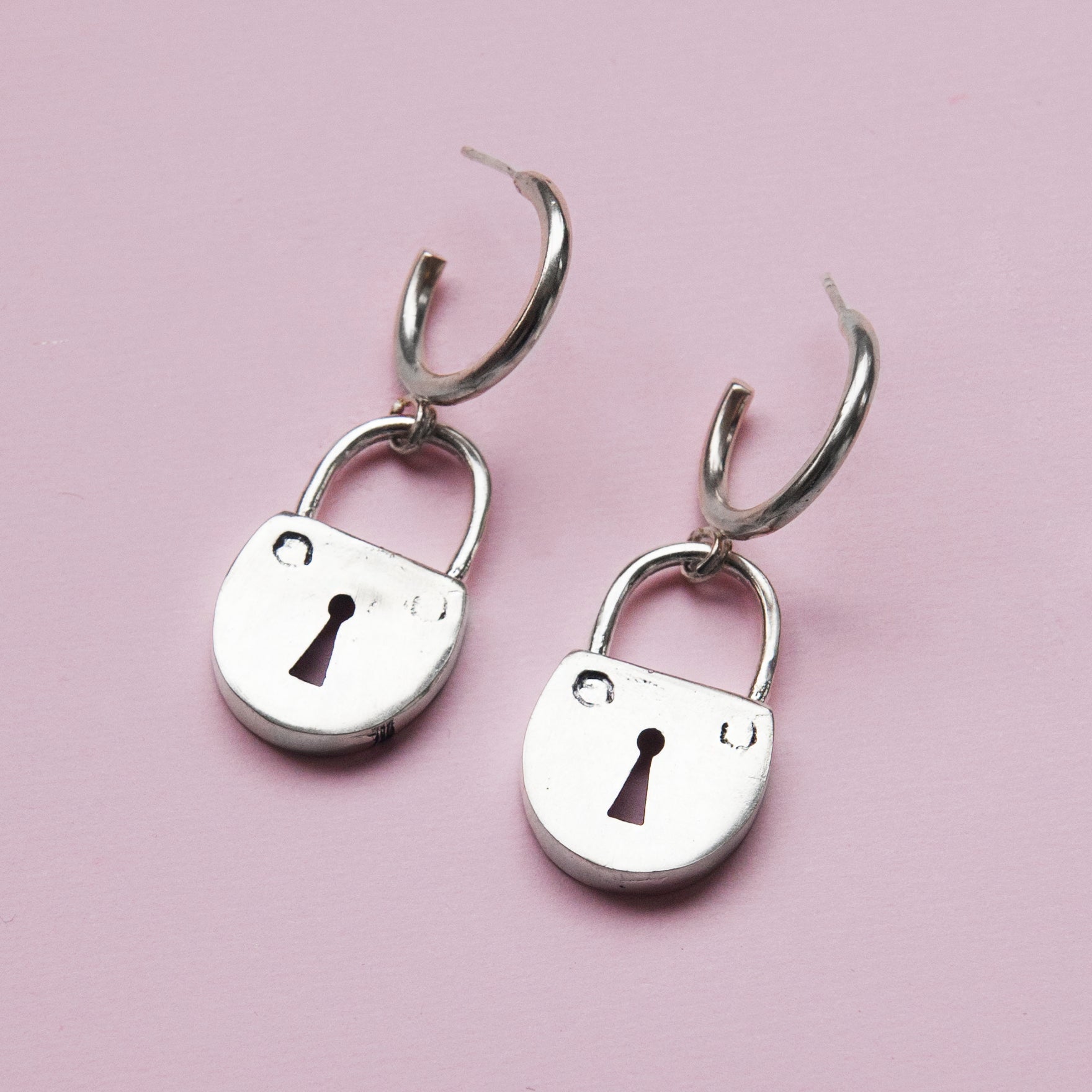 lock earrings