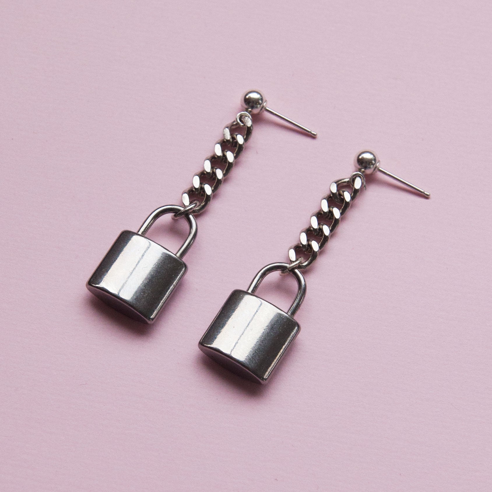 lock earrings