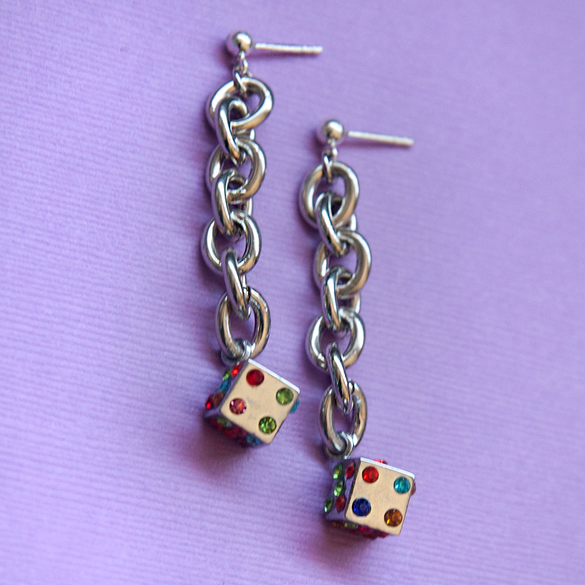 Kaleidoscope Dice Earrings