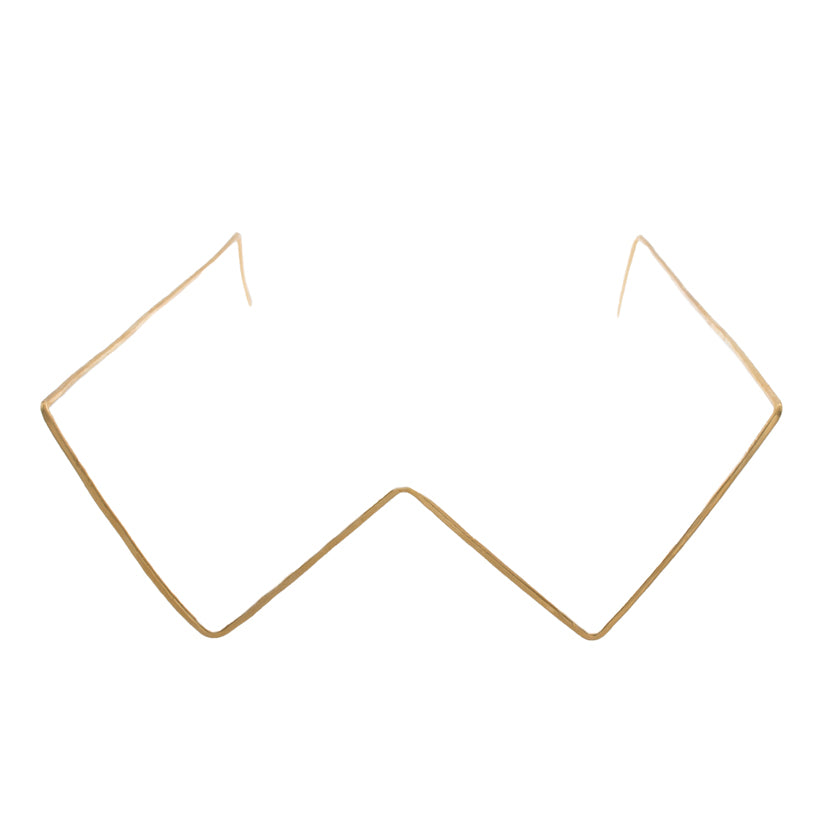 Inverted Triangle Wire Glasses