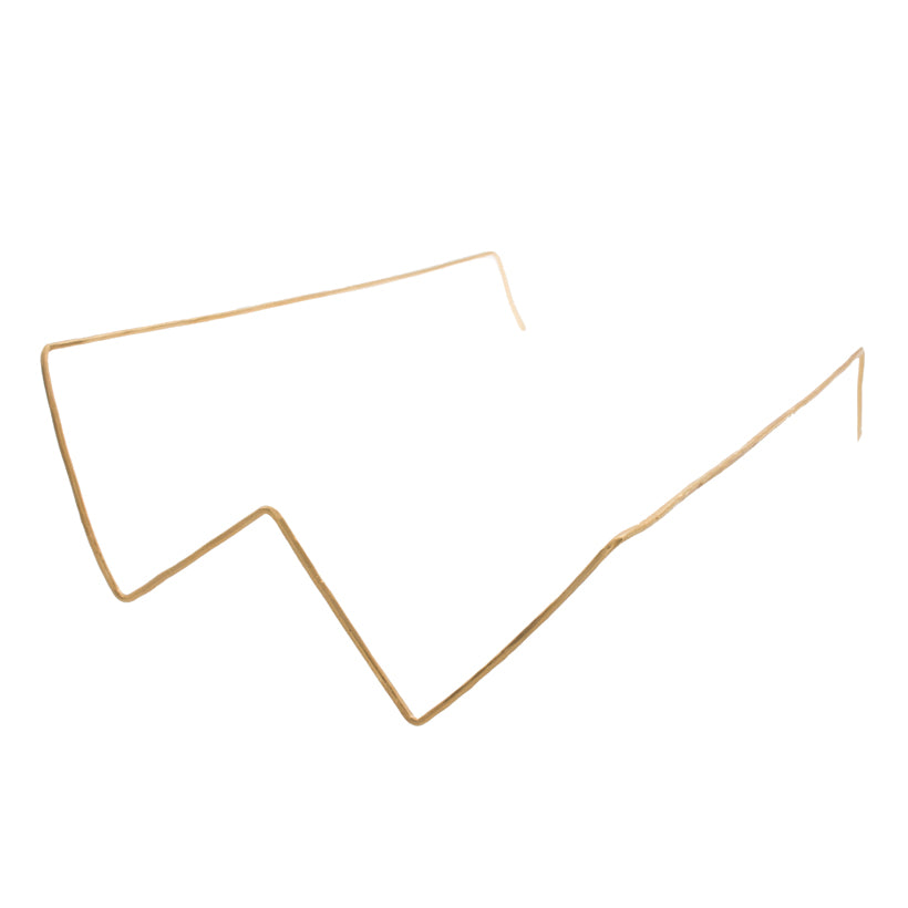 Inverted Triangle Wire Glasses