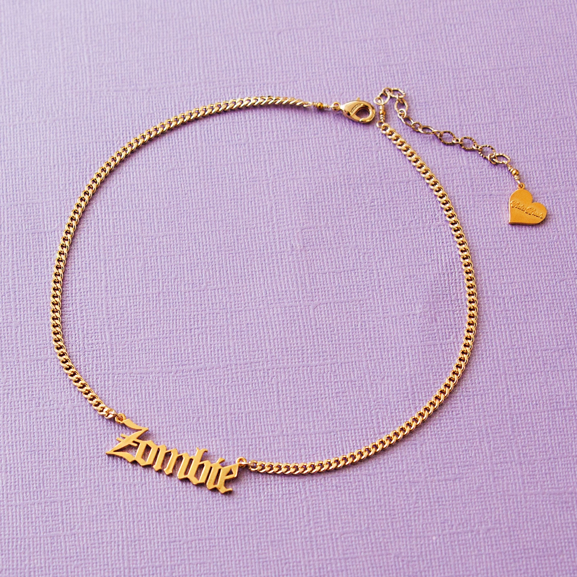 Zombie Nameplate Necklace