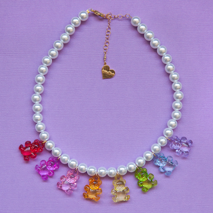 Pearl Gummy Bear Necklace