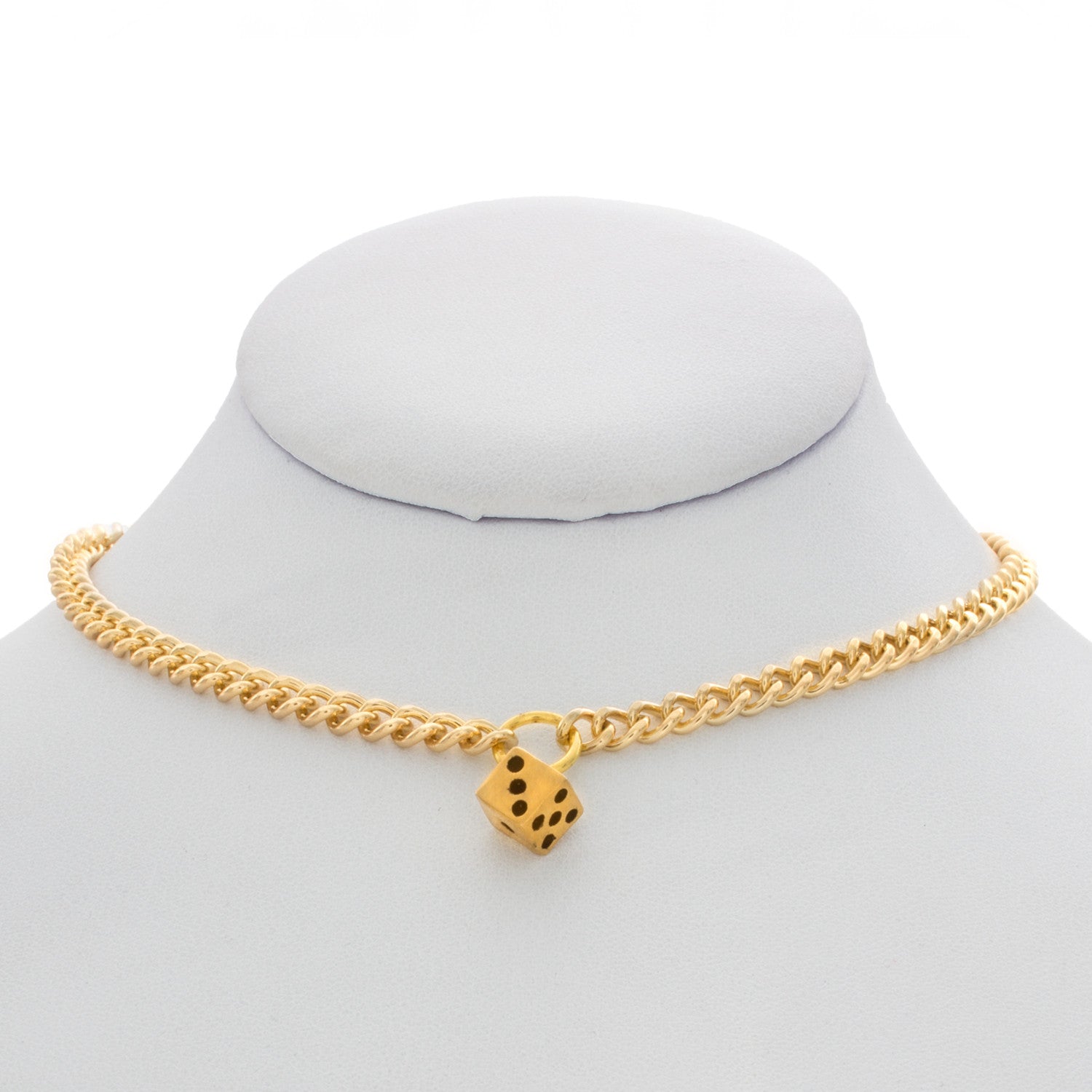 Dice Charm Ring Choker