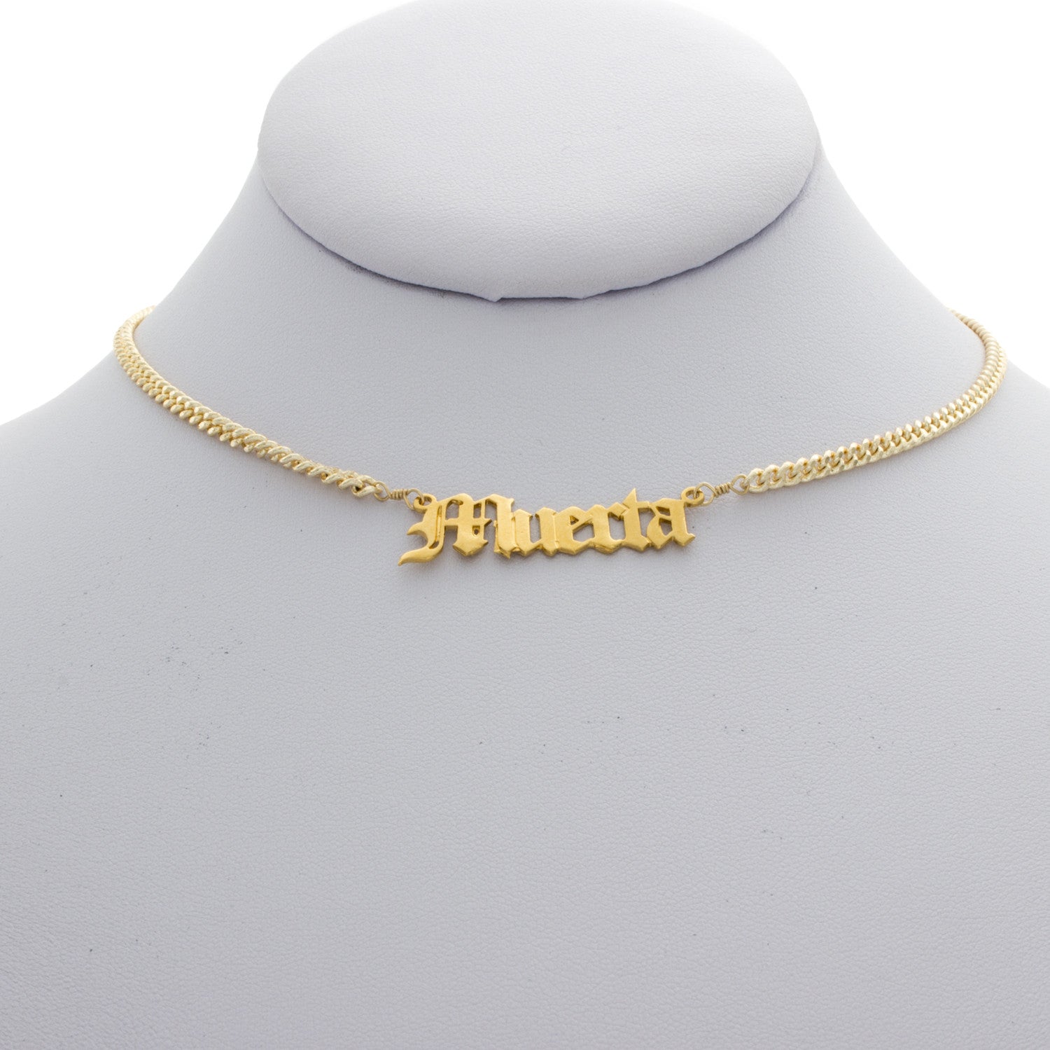 Muerta Nameplate Necklace