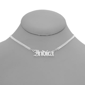 Indica Nameplate Necklace
