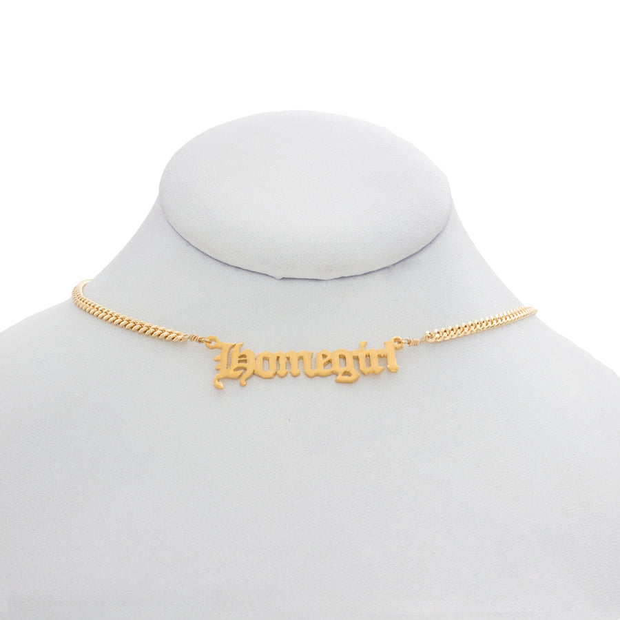 Homegirl Nameplate Necklace