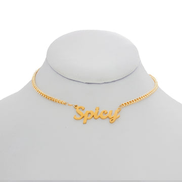 Spicy Nameplate Necklace