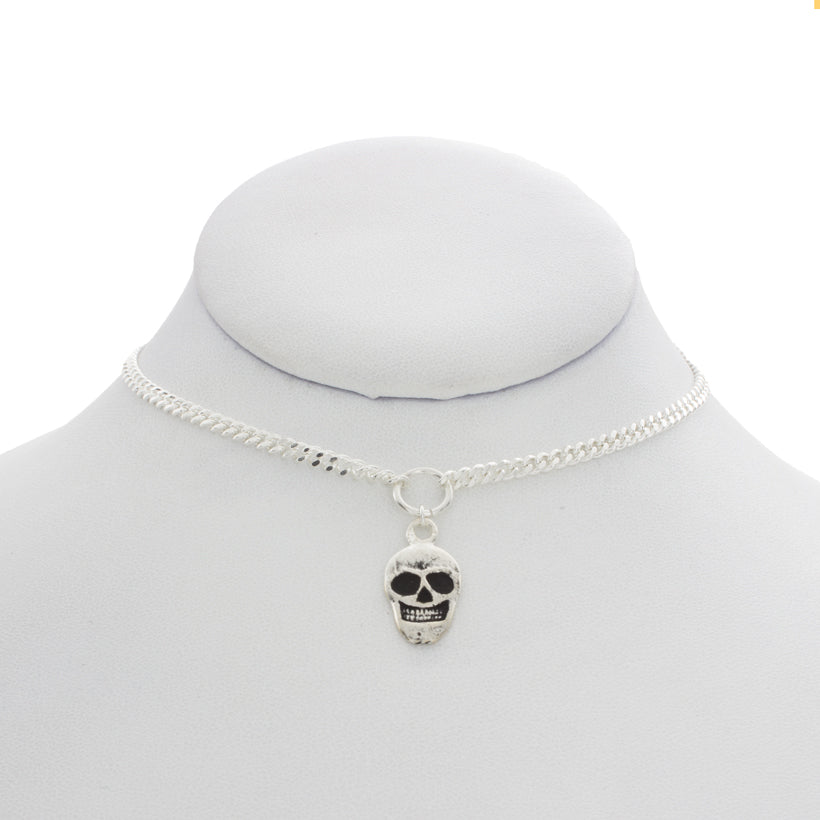 Skull Charm Ring Necklace