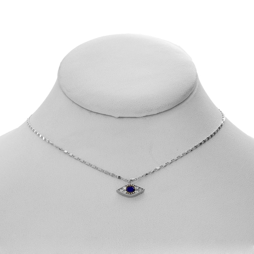 Simple Evil Eye Charm Necklace
