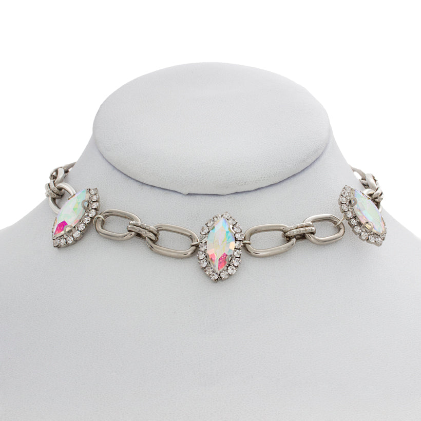 Silver Stunner Chain Link Choker
