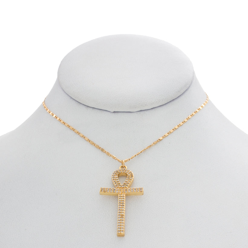 Shining Ankh Necklace