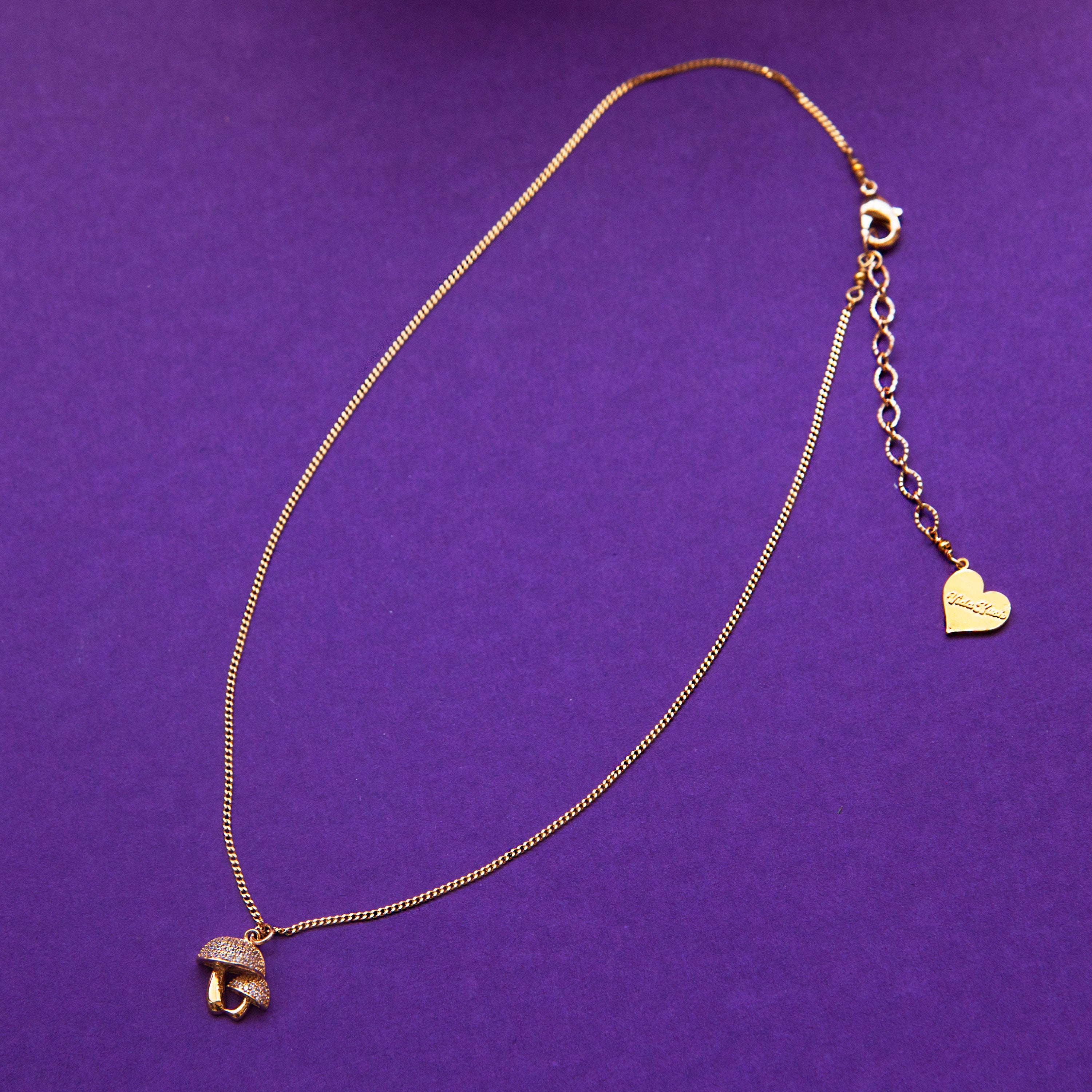 Mushroom Charm Chain Necklace