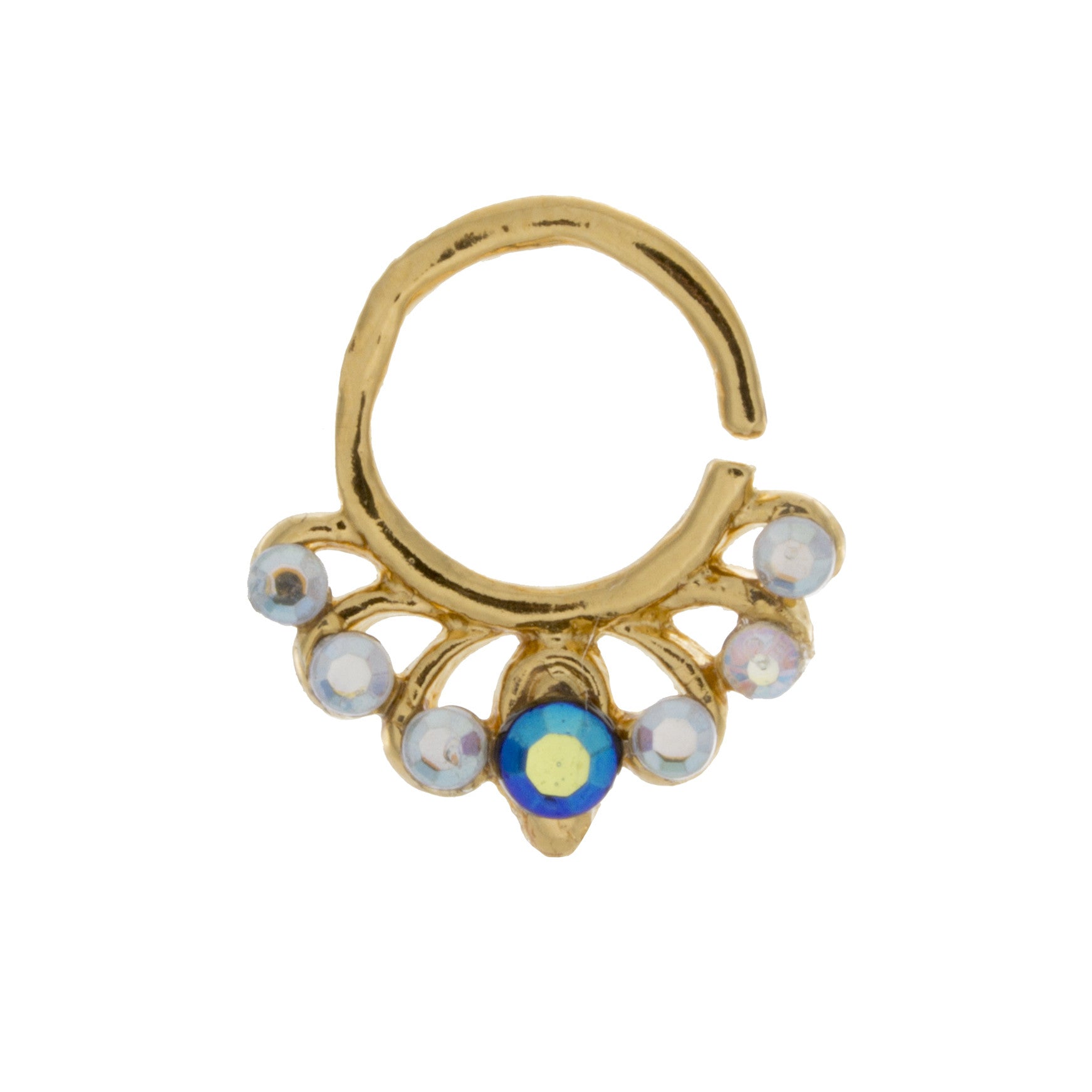 Jeweled Titanium and Clear Europa Ring