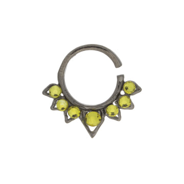 Yellow Jeweled Septum Ring