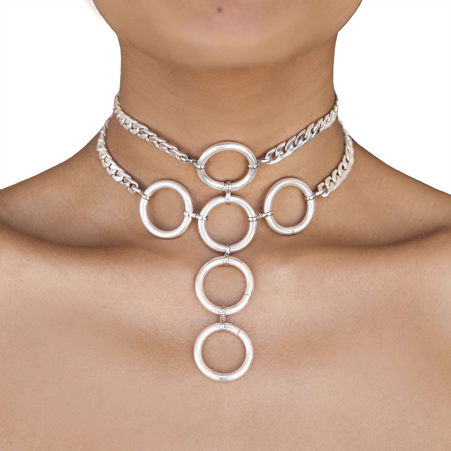 Cross Ring Choker