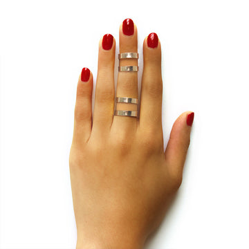 Double Line Cleopatra Ring Set