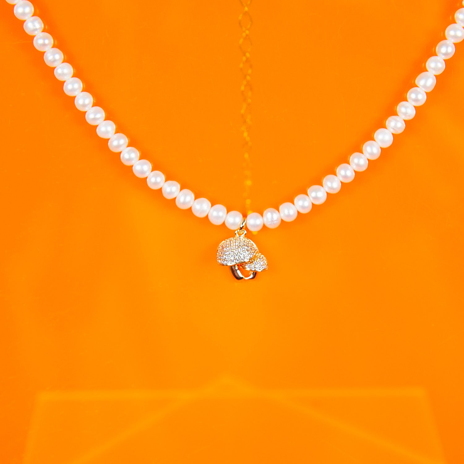 Pearl Mushroom Necklace