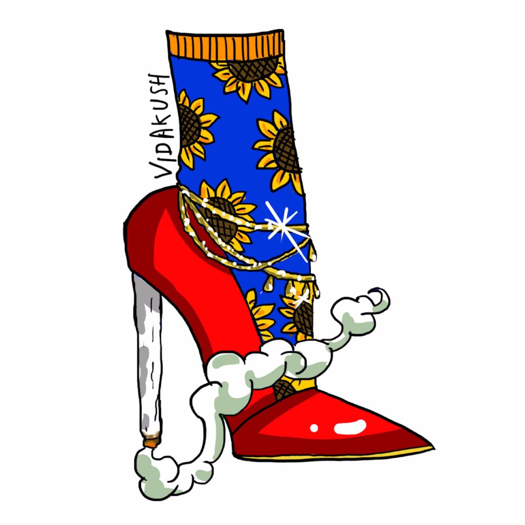 Stiletto Stoner Sticker